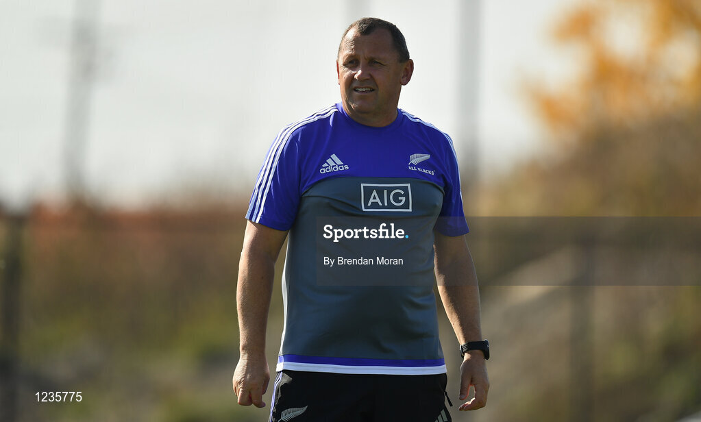 1 November 2016; New Zealand assistant head coach Ian Foster during a New Zealand Rugby Squad Training at Toyota Park in Chicago, USA.  Photo by Brendan Moran/Sportsfile