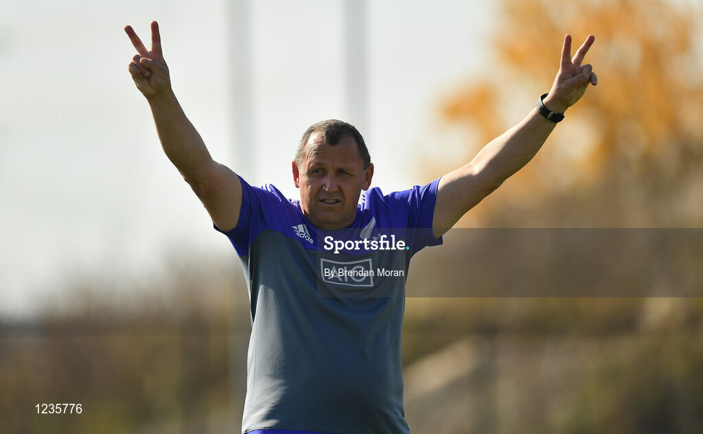 1 November 2016; New Zealand assistant head coach Ian Foster during a New Zealand Rugby Squad Training at Toyota Park in Chicago, USA.  Photo by Brendan Moran/Sportsfile