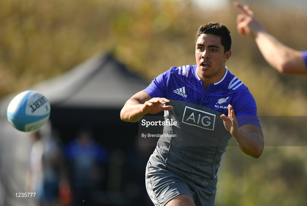 1 November 2016; Anton Lienert-Brown of New Zealand during a New Zealand Rugby Squad Training at Toyota Park in Chicago, USA.  Photo by Brendan Moran/Sportsfile