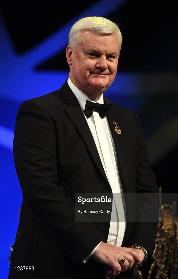 4 November 2016; Uachtarán Chumann Lúthchleas Gael Aogán Ó Fearghail at the 2016 GAA/GPA Opel All-Stars Awards at the Convention Centre in Dublin. Photo by Ramsey Cardy/Sportsfile