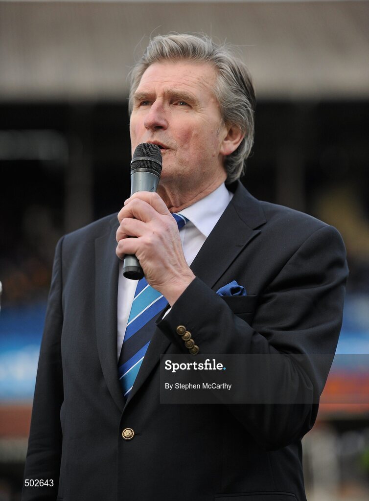 17 March 2011; Kevin Fitzpatrick, Leinster Branch President. Powerade Leinster Schools Senior Cup Final, Cistercian College Roscrea v Clongowes Wood College SJ, RDS, Ballsbridge, Dublin. Picture credit: Stephen McCarthy / SPORTSFILE