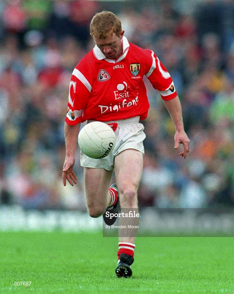 5 July 1998; Aidan Dorgan of Cork during the Bank of Ireland Munster Senior Football Championship Semi-Final match between Kerry and Cork at Fitzgerald Stadium in Killarney, Kerry. Photo by Brendan Moran/Sportsfile