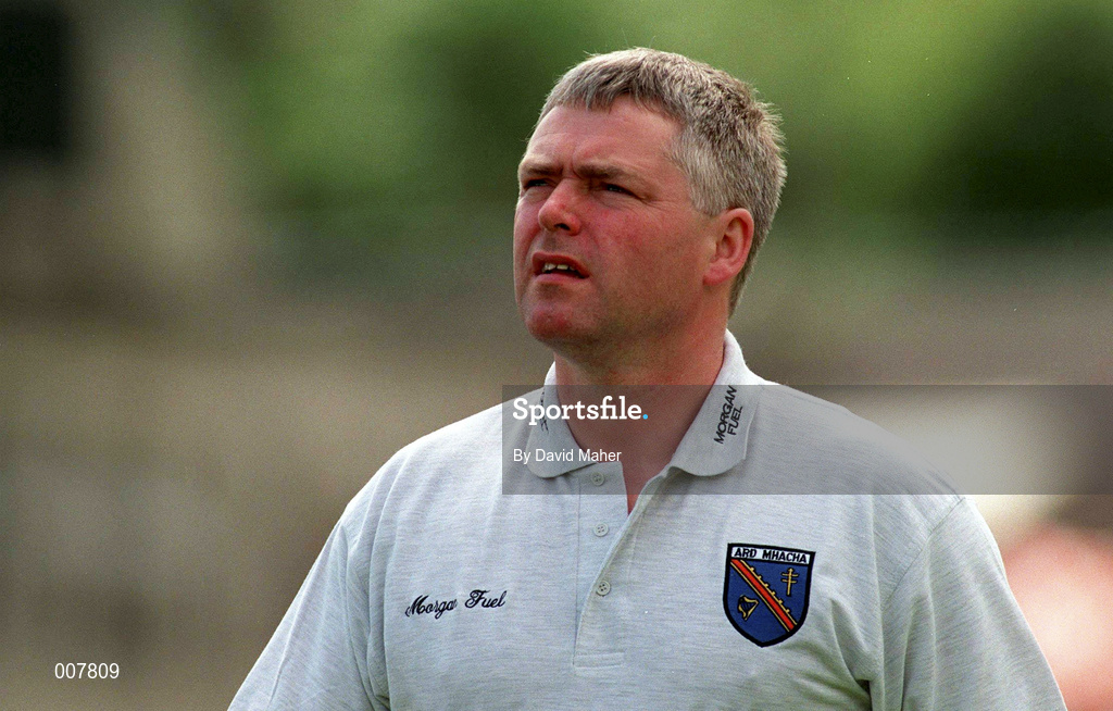 28 June 1998; Armagh manager Brian McAlinden during the Bank of Ireland Ulster Senior Football Championship Semi-Final match between Armagh and Derry at St Tiernach's Park in Clones, Monaghan. Photo by David Maher/Sportsfile