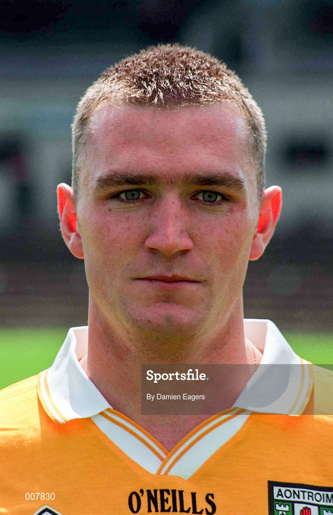 14 June 1998; Ciaran Kelly of Antrim prior to the Guinness Ulster Senior Hurling Championship Semi-Final match between Antrim and London at Casement Park in Belfast, Antrim, Antrim. Photo by Damien Eagers/Sportsfile