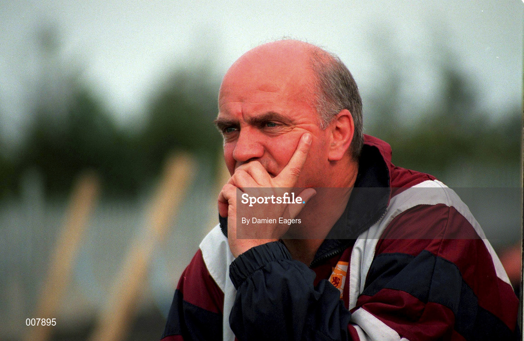 11 July 1998; Galway manager Cyril Farrell during the Guinness Connacht Senior Hurling Championship Final match between Roscommon and Galway at Dr Hyde Park in Roscommon. Photo by Damien Eagers/Sportsfile