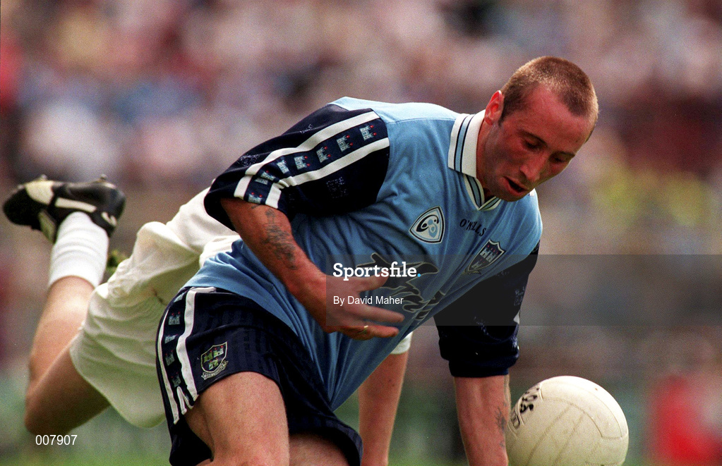 21 June 1998; Damien Fullan of Dublin during the Leinster Junior Championship match between Dublin and Kildare at Croke Park in Dublin. Photo by David Maher/Sportsfile