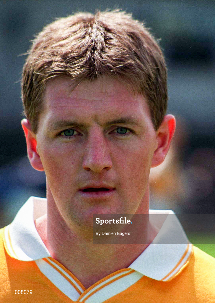 14 June 1998; Gregory O'Kane of Antrim prior to the Guinness Ulster Senior Hurling Championship Semi-Final match between Antrim and London at Casement Park in Belfast, Antrim, Antrim. Photo by Damien Eagers/Sportsfile