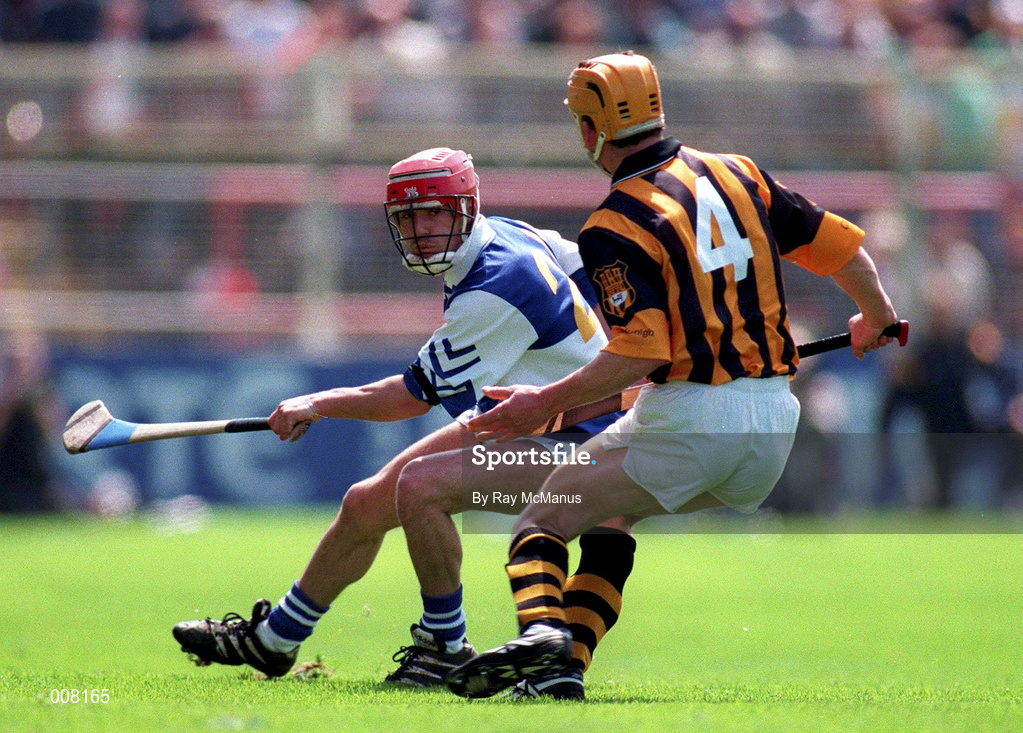 14 June 1998; Fionan O'Sullivan of Laois in action against Liam Keoghan of Kilkenny during the Guinness Leinster Senior Hurling Championship Semi-Final match between Kilkenny and Laois at at Croke Park in Dublin. Photo by Ray McManus/Sportsfile