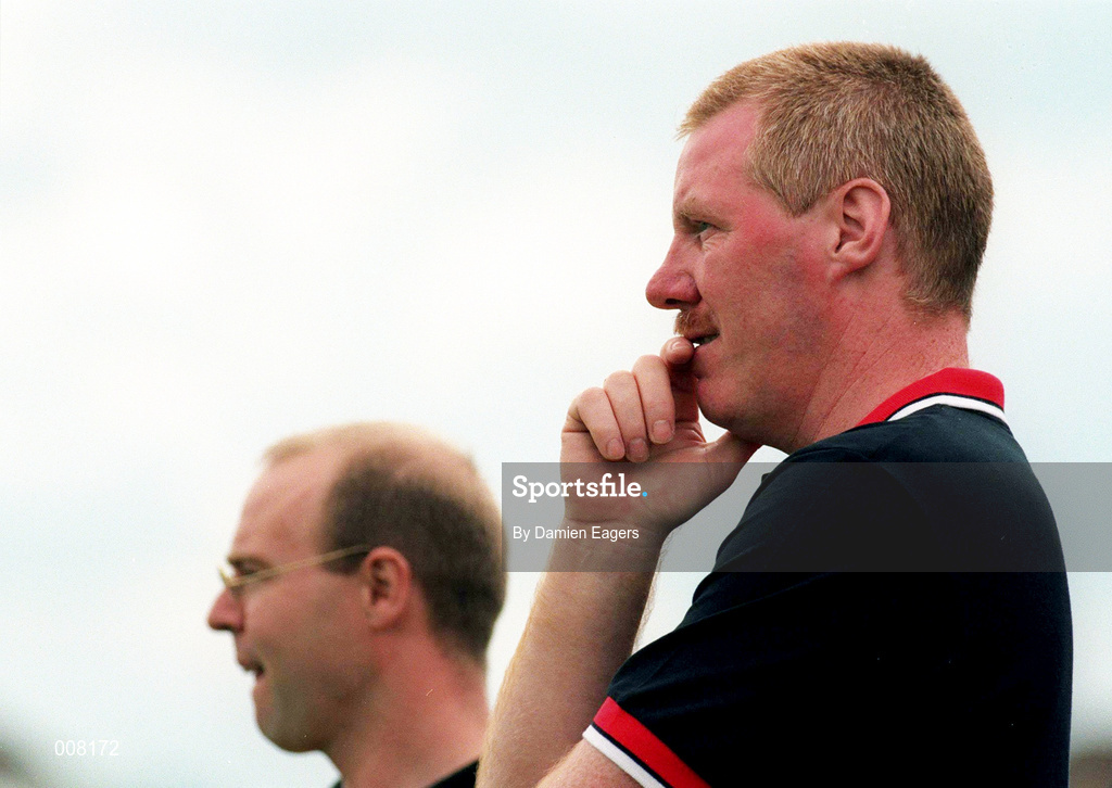21 June 1998; Down manager Frank Dawson during the Guinness Ulster Senior Hurling Championship Semi-Final match between Derry and Down at Casement Park in Belfast, Antrim. Photo by Damien Eagers/Sportsfile