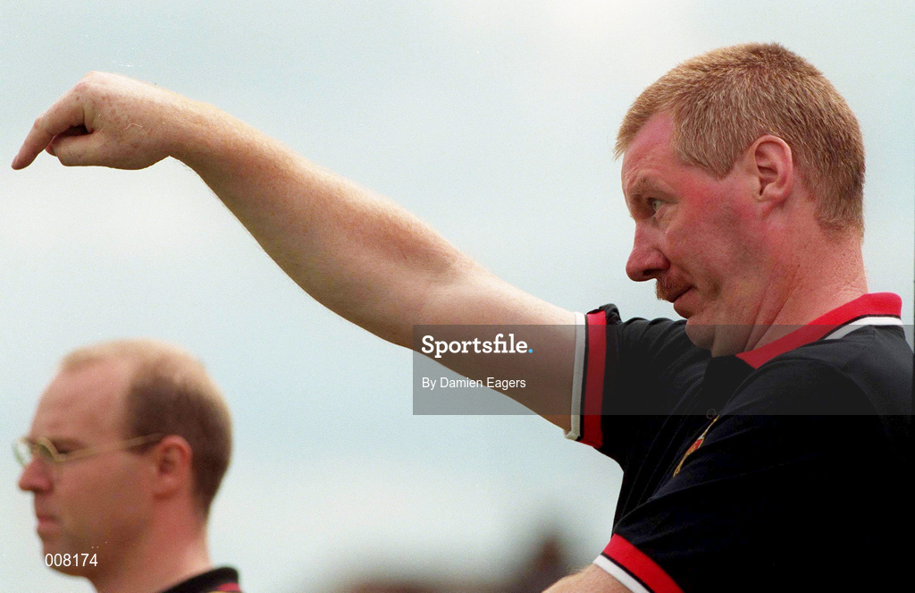 21 June 1998; Down manager Frank Dawson during the Guinness Ulster Senior Hurling Championship Semi-Final match between Derry and Down at Casement Park in Belfast, Antrim. Photo by Damien Eagers/Sportsfile