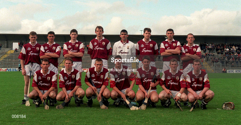11 July 1998; The Galway team during the Guinness Connacht Senior Hurling Championship Final match between Roscommon and Galway at Dr Hyde Park in Roscommon. Photo by Matt Browne/Sportsfile