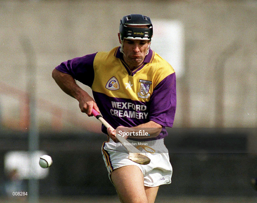 28 April 1996; John O'Connor of Wexford during the Church & General National Hurling League Semi-Final match between Galway and Wexford at the Gaelic Grounds in Limerick. Photo by Brendan Moran/Sportsfile