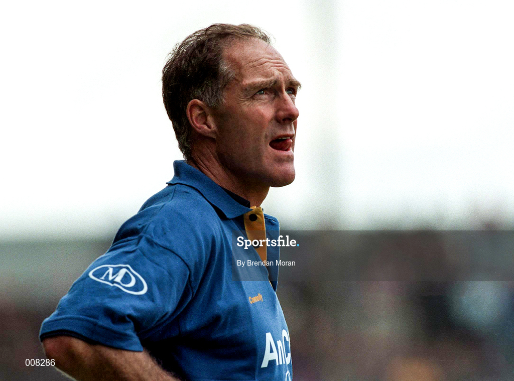 28 June 1998; Clare manager John O'Keeffe during the Bank of Ireland Munster Senior Football Championship Semi-Final match between Tipperary and Clare at the Gaelic Grounds in Limerick. Photo by Brendan Moran/Sportsfile