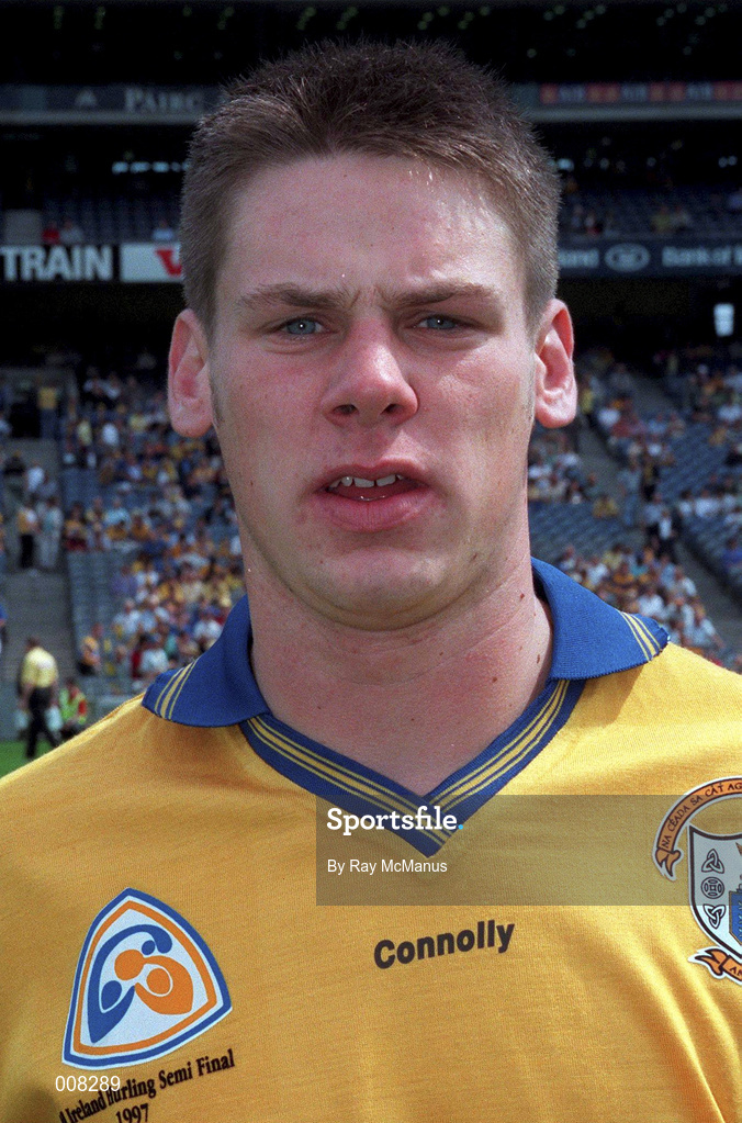 10 August 1997, Clare captain John Reddan ahead of the All-Ireland Minor Hurling Championship Semi-Final match between Kilkenny and Clare at Croke Park in Dublin. Photo by Ray McManus/Sportsfile