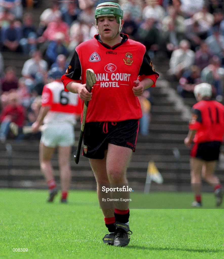 21 June 1998; Johnny McGrattan of Down during the Guinness Ulster Senior Hurling Championship Semi-Final match between Derry and Down at Casement Park in Belfast, Antrim. Photo by Damien Eagers/Sportsfile