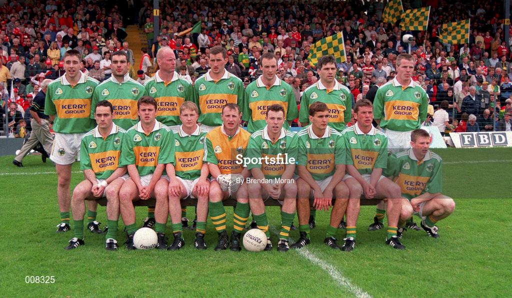 5 July 1998; The Kerry team prior to the Bank of Ireland Munster Senior Football Championship Semi-Final match between Kerry and Cork at Fitzgerald Stadium in Killarney, Kerry. Photo by Brendan Moran/Sportsfile