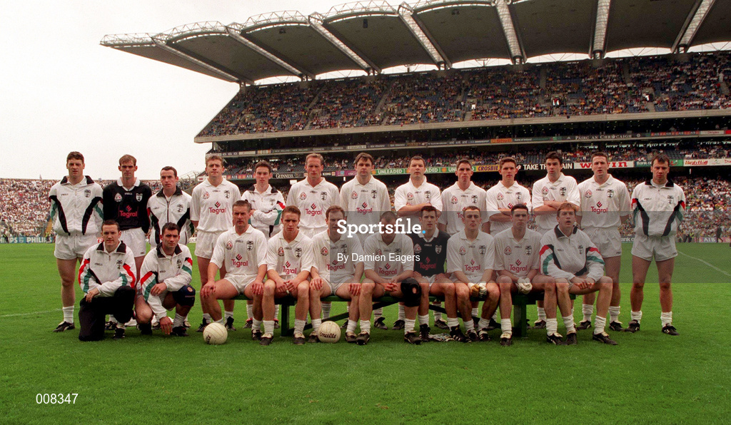 2 August 1998; The Kildare squad prior to the Bank of Ireland Leinster Senior Football Championship Final match between Kildare and Meath at Croke Park in Dublin. Photo by Damien Eagers/Sportsfile