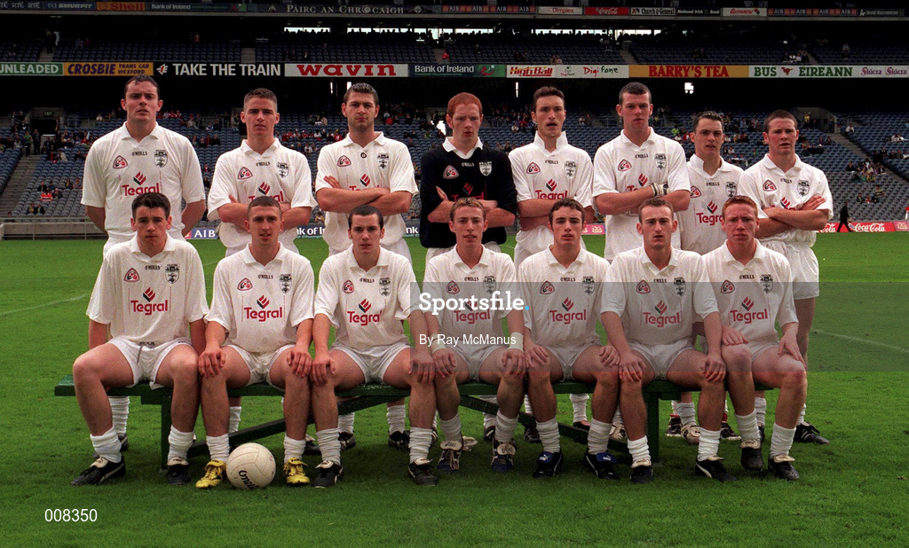 28 June 1998; The Kildare team prior to the Leinster Minor Football Championship Semi-Final match between Laois and Kildare at Croke Park in Dublin. Photo by Ray McManus/Sportsfile