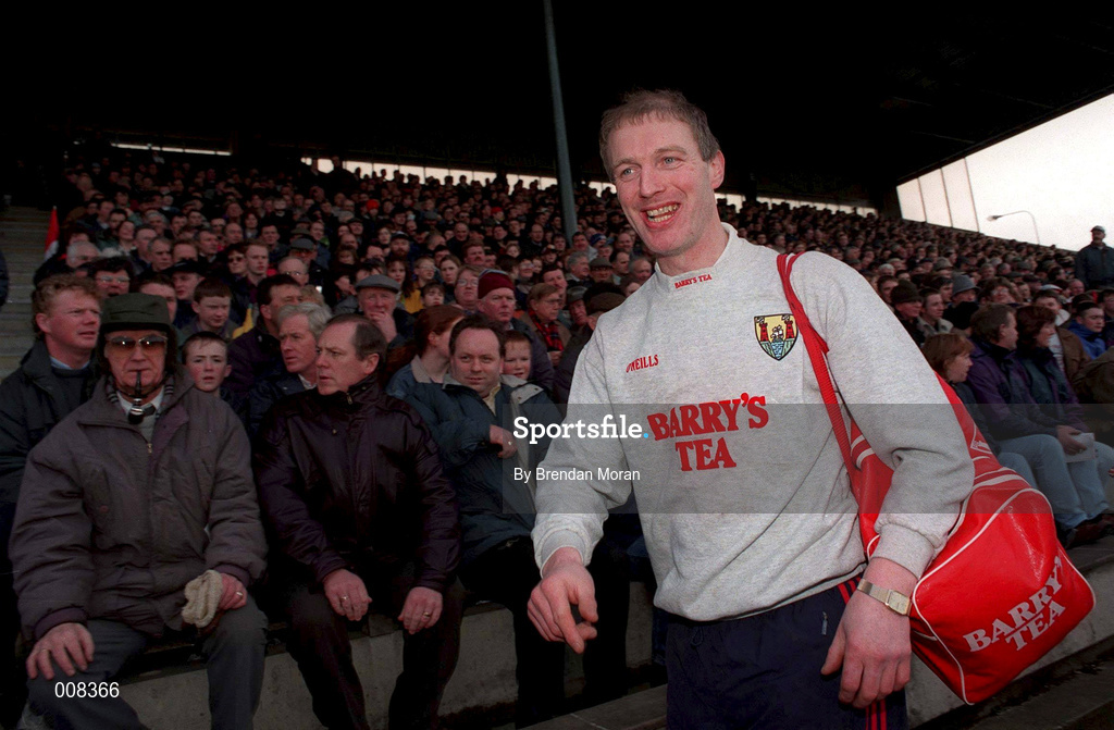 6 March 1997; Cork manager Larry Tompkins arrives ahead of the Church & General National Football League match between Kerry and Cork at Austin Stack Park in Tralee, Kerry. Photo by Brendan Moran/Sportsfile.
