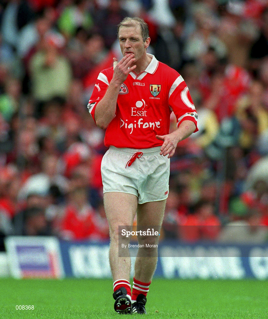 5 July 1998; Larry Tompkins of Cork during the Bank of Ireland Munster Senior Football Championship Semi-Final match between Kerry and Cork at Fitzgerald Stadium in Killarney, Kerry. Photo by Brendan Moran/Sportsfile