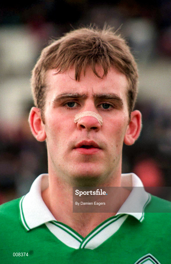 21 June 1998; Liam Barron of London prior to the Guinness Ulster Senior Hurling Championship Semi-Final Replay match between Antrim and London at Casement Park in Belfast, Antrim. Photo by Damien Eagers/Sportsfile