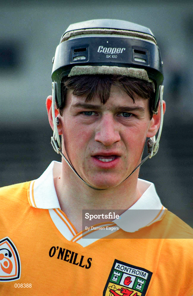 14 June 1998; Liam Richmond of Antrim prior to the Guinness Ulster Senior Hurling Championship Semi-Final match between Antrim and London at Casement Park in Belfast, Antrim, Antrim. Photo by Damien Eagers/Sportsfile