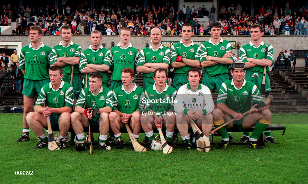 21 June 1998; The London team prior to the Guinness Ulster Senior Hurling Championship Semi-Final Replay match between Antrim and London at Casement Park in Belfast, Antrim. Photo by Damien Eagers/Sportsfile