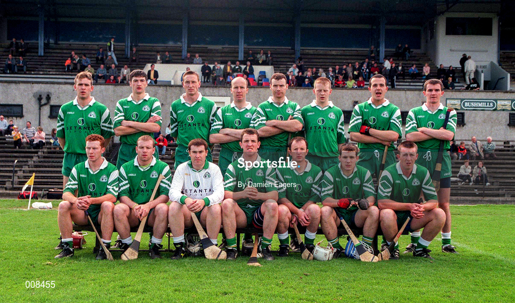 14 June 1998; The London team prior to the Guinness Ulster Senior Hurling Championship Semi-Final match between Antrim and London at Casement Park in Belfast, Antrim, Antrim. Photo by Damien Eagers/Sportsfile