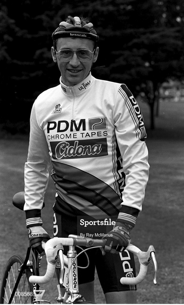 27 September 1989; Cyclist Martin Earley, from Dublin, poses for a portrait. Photo by Ray McManus/Sportsfile