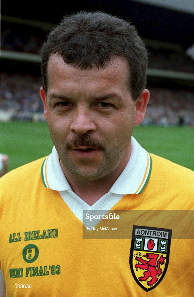 8 August 1993; Olcan McFetridge of Antrim prior to the All-Ireland Senior Hurling Championship Semi-Final match between Kilkenny and Antrim at Croke Park in Dublin. Photo by Ray McManus/Sportsfile