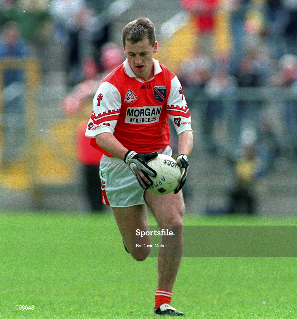 28 June 1998; Patrick McKeever of Armagh during the Bank of Ireland Ulster Senior Football Championship Semi-Final match between Armagh and Derry at St Tiernach's Park in Clones, Monaghan. Photo by David Maher/Sportsfile