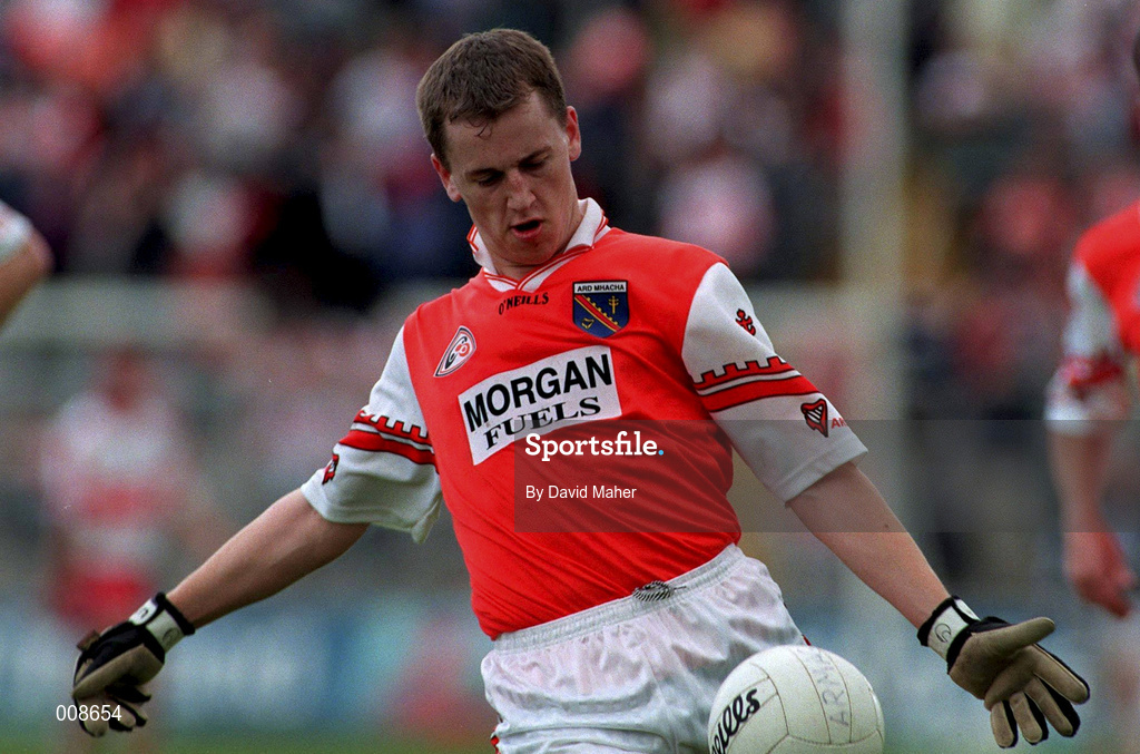 28 June 1998; Patrick McKeever of Armagh during the Bank of Ireland Ulster Senior Football Championship Semi-Final match between Armagh and Derry at St Tiernach's Park in Clones, Monaghan. Photo by David Maher/Sportsfile