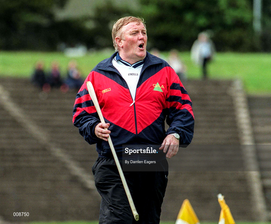 21 June 1998; Antrim manager Sean McGuinness during the Guinness Ulster Senior Hurling Championship Semi-Final Replay match between Antrim and London at Casement Park in Belfast, Antrim. Photo by Damien Eagers/Sportsfile