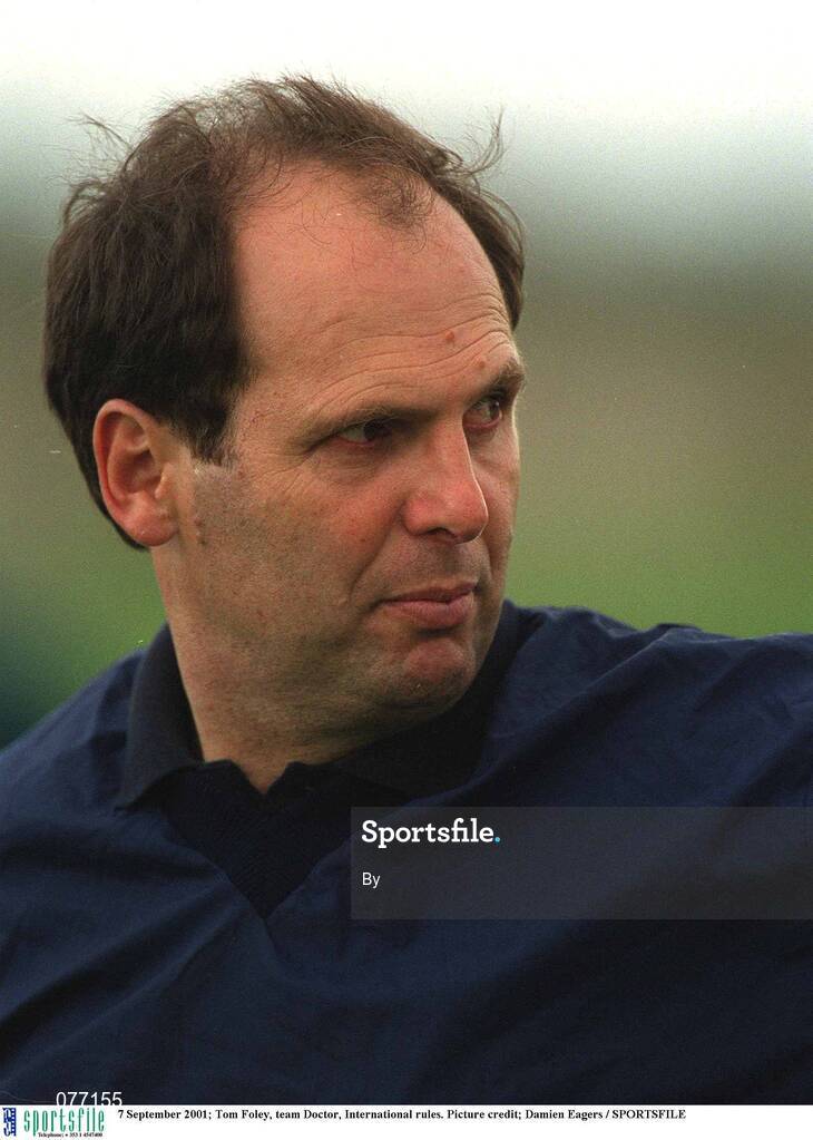 7 September 2001; Tom Foley, team Doctor, International rules. Picture credit; Damien Eagers / SPORTSFILE