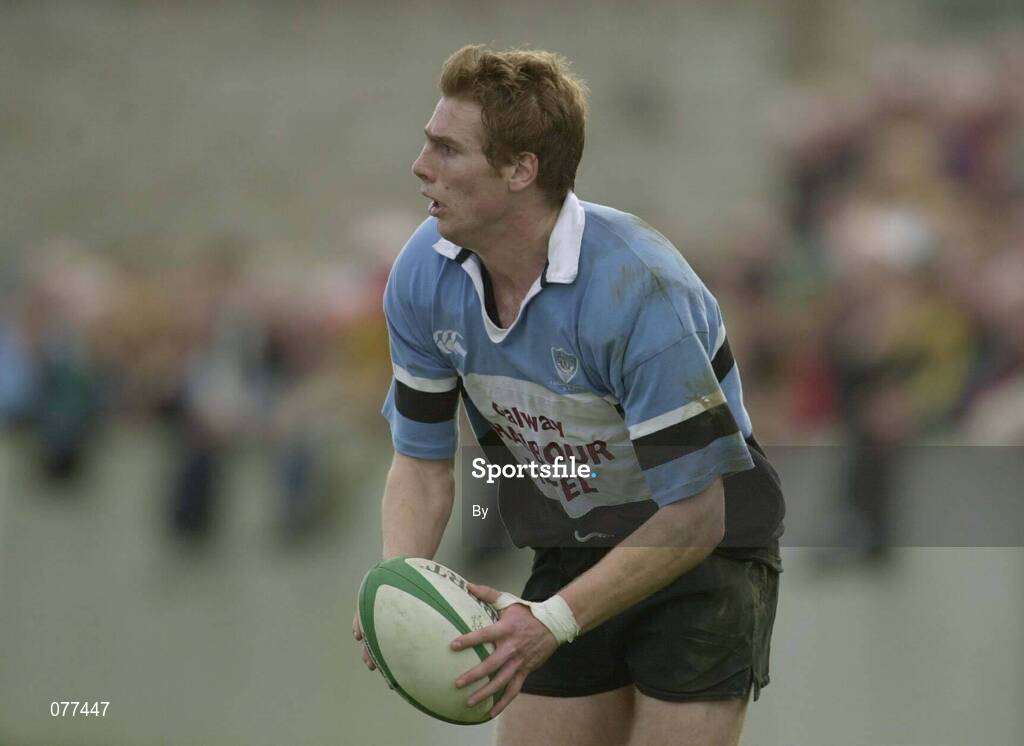 31 March 2001; Gavin Duffy, Galwegians. Rugby. Picture credit; Brendan Moran / SPORTSFILE *(EDI)*