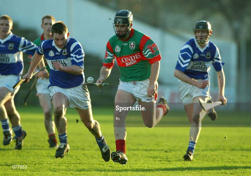 2 December 2001; Stephen Brown, Birr in action against Castletown, Birr v Castletown, AIB  Leinster Club Senior Hurling Final, Nowlan Park, Co. Kilkenny. Picture credit; Damien Eagers / SPORTSFILE *EDI*