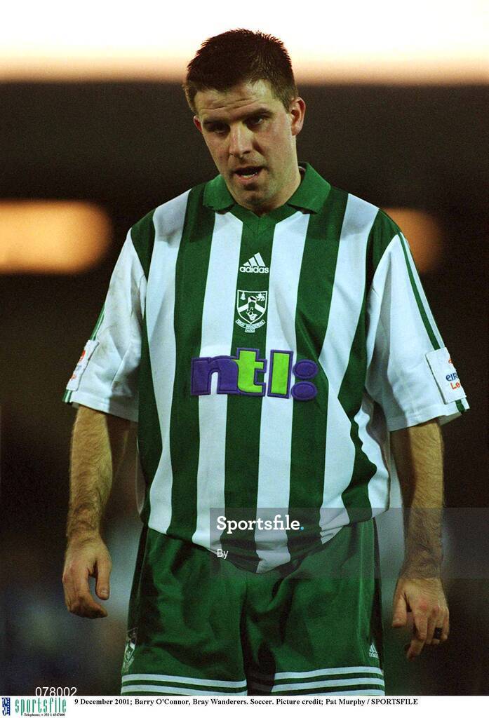 9 December 2001; Barry O'Connor, Bray Wanderers. Soccer. Picture credit; Pat Murphy / SPORTSFILE