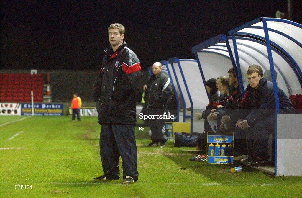8 December 2001; Derek O'Neill, Longford Town caretaker manager. Soccer. Picture credit; David Maher / SPORTSFILE *EDI*