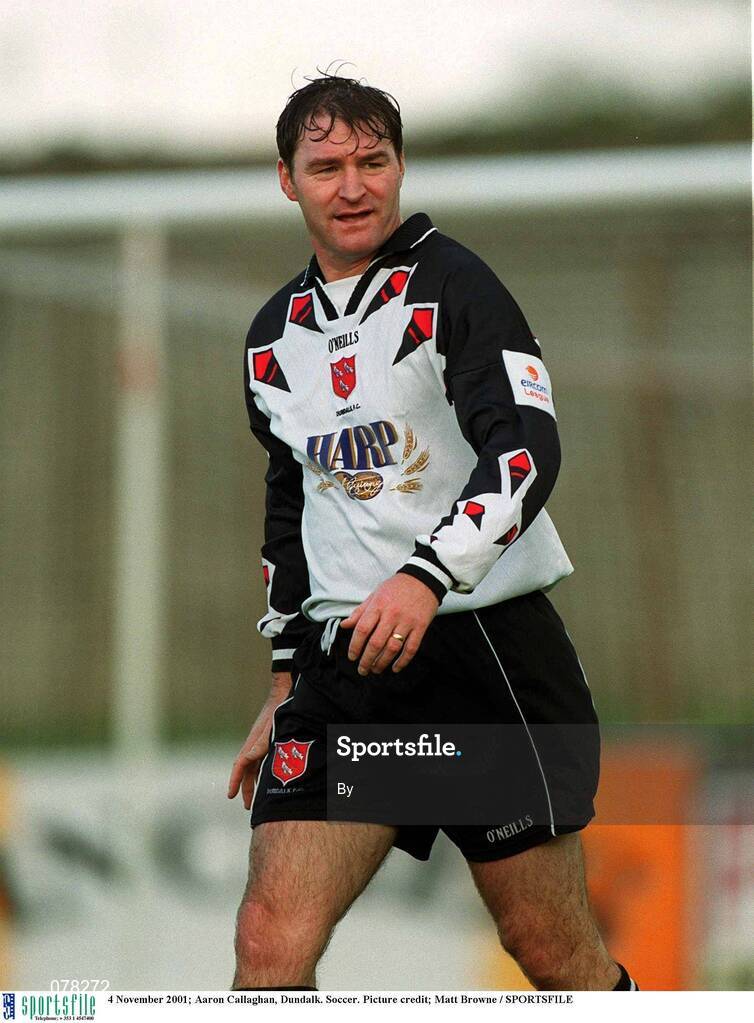 4 November 2001; Aaron Callaghan, Dundalk. Soccer. Picture credit; Matt Browne / SPORTSFILE