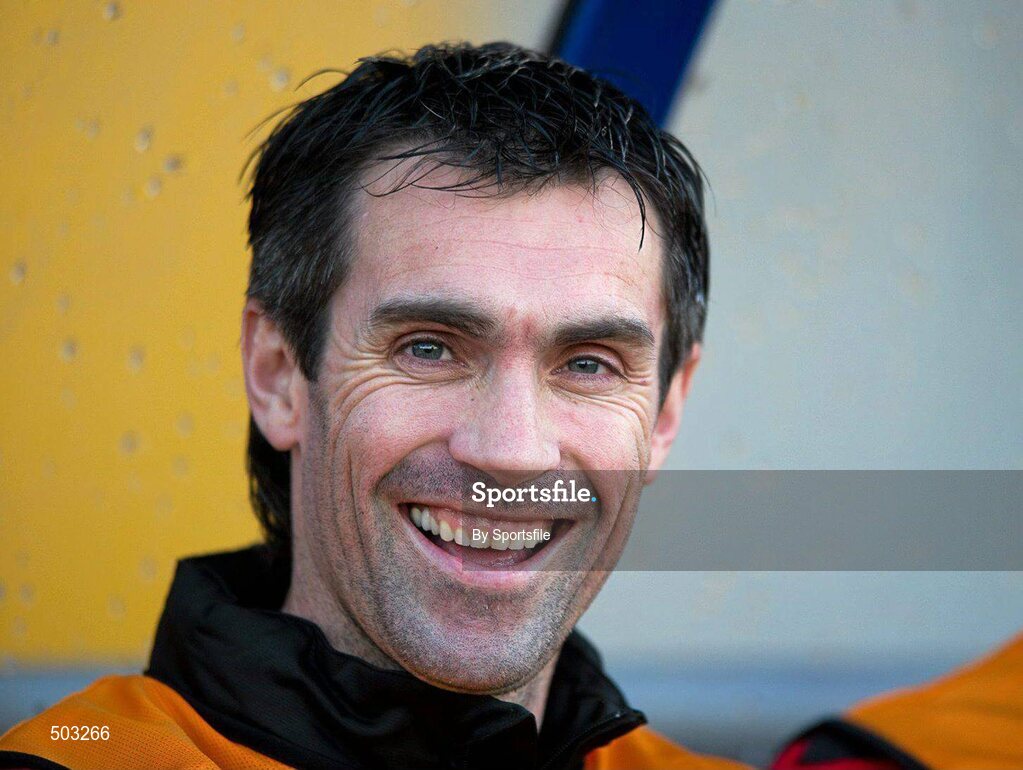 2 April 2011; Keith Gillespie, Longford Town, on the bench before the game. Airtricity League First Division, Longford Town v Athlone Town, Flancare Park, Longford. Photo by Sportsfile