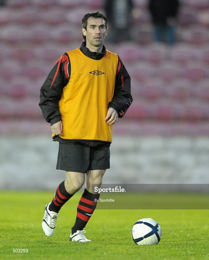 2 April 2011; Keith Gillespie, Longford Town, on the ptch at half time. Airtricity League First Division, Longford Town v Athlone Town, Flancare Park, Longford. Photo by Sportsfile