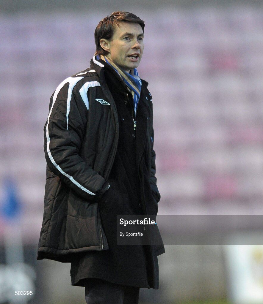 2 April 2011; Longford Town manager Mike Kerley during the game. Airtricity League First Division, Longford Town v Athlone Town, Flancare Park, Longford. Photo by Sportsfile