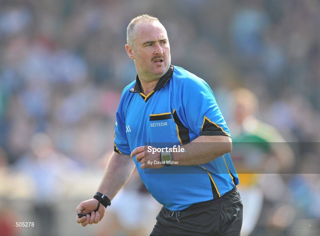 10 April 2011; Referee Martin Sludden during the game. Allianz Football League, Division 2, Round 7, Westmeath v Offaly, Cusack Park, Mullingar, Co. Westmeath. Picture credit: David Maher / SPORTSFILE
