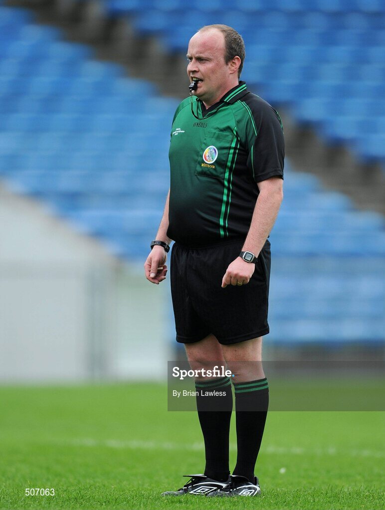 17 April 2011; Mike O'Kelly, referee. Irish Daily Star Camogie League, Division 1, Final, Galway v Wexford, Semple Stadium, Thurles, Co. Tipperary. Picture credit: Brian Lawless / SPORTSFILE