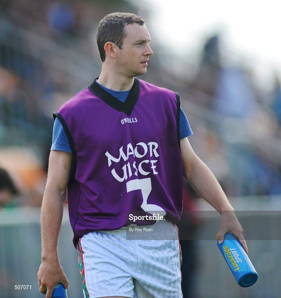 17 April 2011; Keith Higgins, Mayo, who didn't play due to injury. Allianz GAA Hurling Division 3B Final, Mayo v Roscommon, Carrick-on-Shannon, Leitrim. Picture credit: Ray Ryan / SPORTSFILE