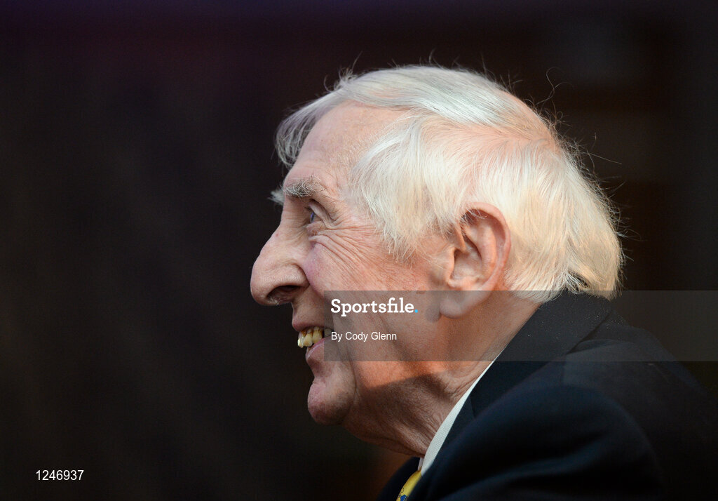30 November 2016; Ronnie Delany, 1956 1500m Olympic Champion, during the Irish Life Health National Athletics Awards 2016 at the Crowne Plaza Hotel in Santry, Dublin. Photo by Cody Glenn/Sportsfile