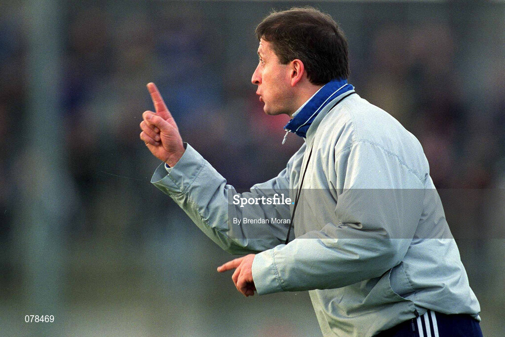 16 December 2001; Na Fianna manager Mick Galvin during the AIB Leinster Senior Club Football Championship Final match between Na Fianna and Rathnew at St Conleth's Park in Newbridge, Kildare. Photo by Brendan Moran/Sportsfile