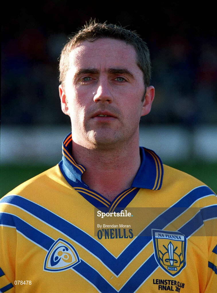16 December 2001; Na Fianna captain Stephen McGlinchey prior to the AIB Leinster Senior Club Football Championship Final match between Na Fianna and Rathnew at St Conleth's Park in Newbridge, Kildare. Photo by Brendan Moran/Sportsfile