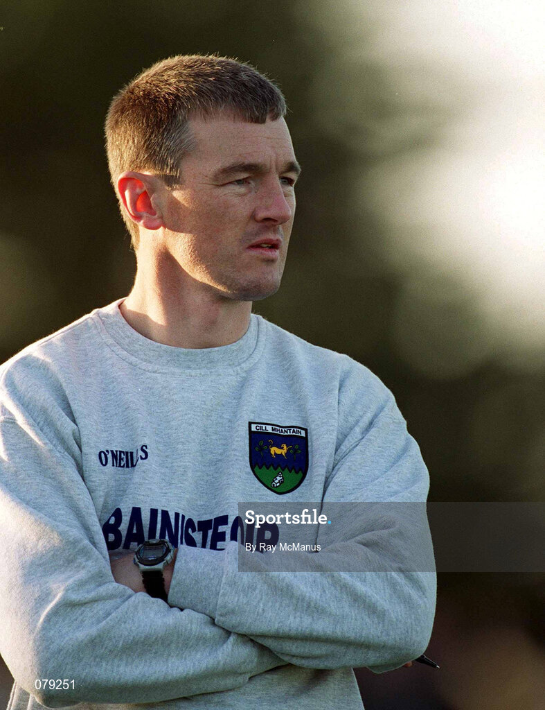13 January 2002; Wicklow manager John O'Leary during the O'Byrne Cup Semi-Final match between Louth and Wicklow at O'Raghallaighs GAA Club in Drogheda, Louth. Photo by Ray McManus/Sportsfile