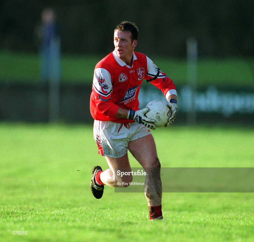 13 January 2002; Mark Stanfield of Louth during the O'Byrne Cup Semi-Final match between Louth and Wicklow at O'Raghallaighs GAA Club in Drogheda, Louth. Photo by Ray McManus/Sportsfile